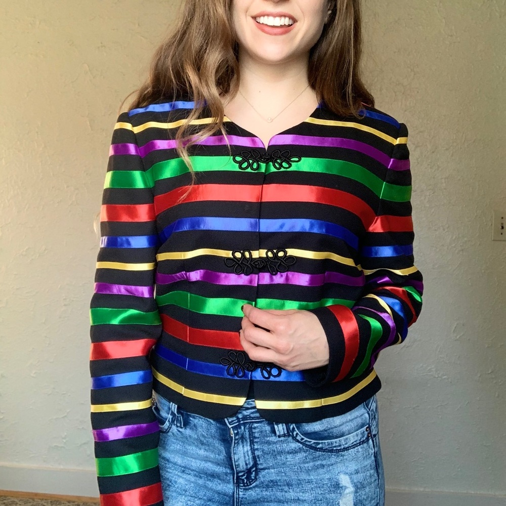 Maggy London Rainbow Jacket